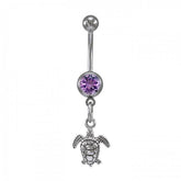 Turtle Sterling Silver Body Jewelry BJ017 - Body Jewelrys